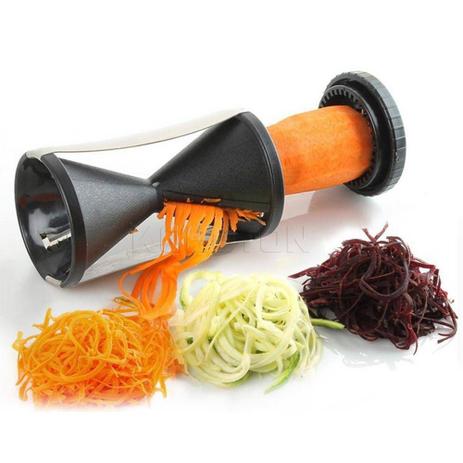 Cortador Descascador De Vegetais Em Espiral - Hpl Menor preço em Cortador Descascador De Vegetais Em Espiral - Hpl