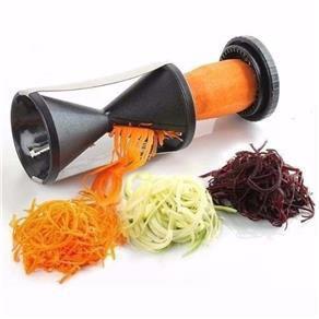 Cortador Descascador De Vegetais Em Espiral Preto - Art house Menor preço em Cortador Descascador De Vegetais Em Espiral Preto - Art house