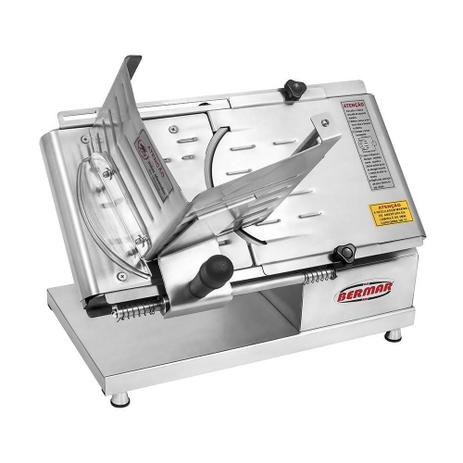 Cortador e Fatiador de Frios Bermar 20 cm Inox Bivolt Menor preço em Cortador e Fatiador de Frios Bermar 20 cm Inox Bivolt