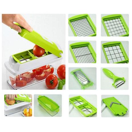 Cortador E Fatiador Legumes, Frutas E Verduras - Nice Dicer Menor preço em Cortador E Fatiador Legumes, Frutas E Verduras - Nice Dicer
