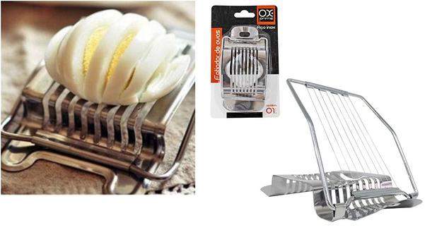 Cortador fatiador de ovos cozidos todo em inox - Wellmix Menor preço em Cortador fatiador de ovos cozidos todo em inox - Wellmix