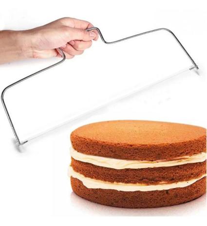 Cortador Fatiador Nivelador Bolos Fios Duplo E Confeitaria - Hg Comercio Menor preço em Cortador Fatiador Nivelador Bolos Fios Duplo E Confeitaria - Hg Comercio
