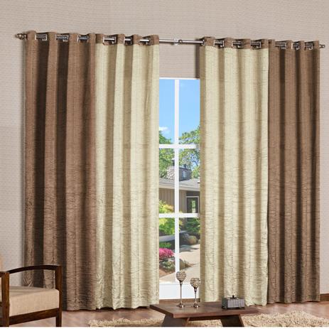 Cortina 2 Folhas Tafetá Amassado Ravena Casaborda 2,70mx3,00m Chocolate Menor preço em Cortina 2 Folhas Tafetá Amassado Ravena Casaborda 2,70mx3,00m Chocolate