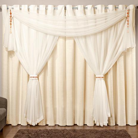 Cortina 4 Folhas Tafetá Firenze 200cmx160cm Casaborda Palha Menor preço em Cortina 4 Folhas Tafetá Firenze 200cmx160cm Casaborda Palha