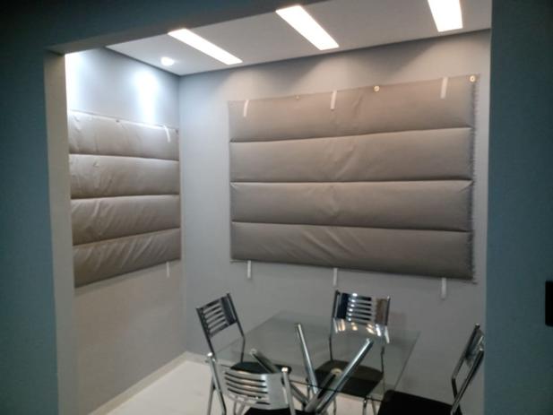Cortina acústica para janela de 1|00cm x 1|50cm cor bege - Protetores Polli