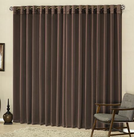 Cortina Austria 3,00m x 2,50m Tabaco Tecido Semi Blackout Liso Para Sala Quarto - Decorativa é boa?