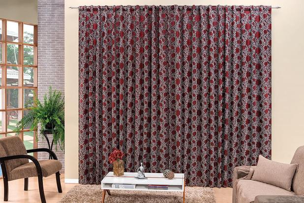 Cortina Austria Jacquard Vinho 2,00m x 1,70m - Rose jordão é ruim? Cortina Austria Jacquard Vinho 2,00m x 1,70m - Rose jordão é boa?