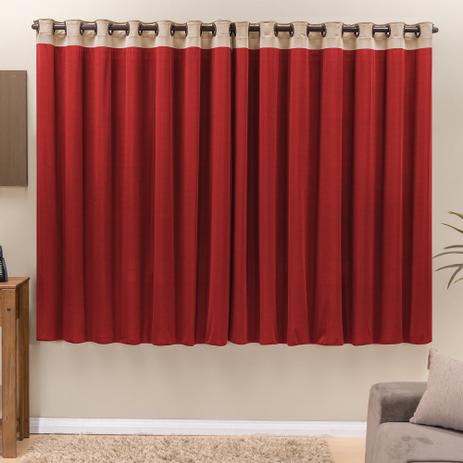 Cortina Beatriz 2m X 1,70m - Varão Simples - Brastuca Menor preço em Cortina Beatriz 2m X 1,70m - Varão Simples - Brastuca