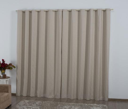 Cortina Beatriz Jacquard 2,00m x 1,80m para Varão Simples - Bege - Borda bordados enxovais Menor preço em Cortina Beatriz Jacquard 2,00m x 1,80m para Varão Simples - Bege - Borda bordados enxovais