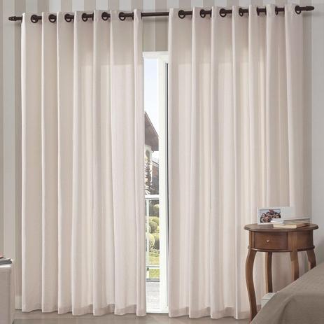 Cortina Bella Janela 260x170 cm Rústica Pantex Crú Menor preço em Cortina Bella Janela 260x170 cm Rústica Pantex Crú
