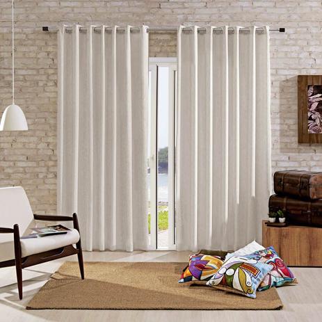 Menor preço em Cortina Bella Janela 260x230 cm Pratika Uni Spazio Camurça