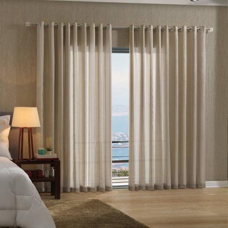 Cortina Bella Janela 300x170 cm Duplex Sorrento Nude Menor preço em Cortina Bella Janela 300x170 cm Duplex Sorrento Nude