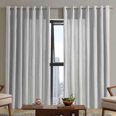 Cortina Bella Janela 300x170 cm Pratika Uni Niger Branco Menor preço em Cortina Bella Janela 300x170 cm Pratika Uni Niger Branco