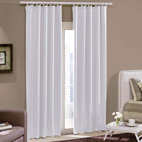 Cortina Bella Janela 300x230 cm Corta Luz Tecido com Argola Branco Menor preço em Cortina Bella Janela 300x230 cm Corta Luz Tecido com Argola Branco