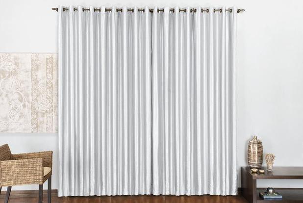Cortina Bella para varão simples 3m x 2,80m Branco - Rose jordão Menor preço em Cortina Bella para varão simples 3m x 2,80m Branco - Rose jordão