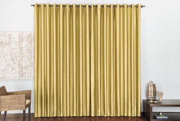 Cortina Bella para varão simples 3m x 2,80m Ouro - Rose jordão Menor preço em Cortina Bella para varão simples 3m x 2,80m Ouro - Rose jordão