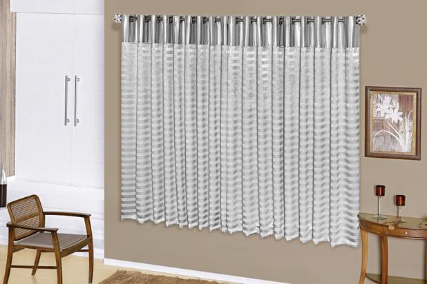 Cortina Berlim Tapa Sol Blackout 2,00m X 1,70m. Cinza - Home fernandes Menor preço em Cortina Berlim Tapa Sol Blackout 2,00m X 1,70m. Cinza - Home fernandes