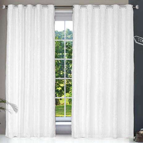 Cortina Blackout 260 x 230cm com Cetim Amassado Branco 11-779 - Izaltex é boa?