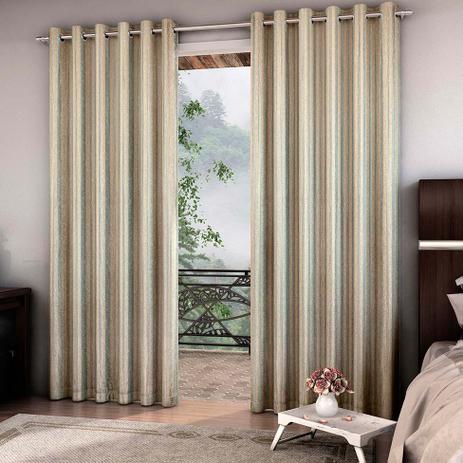 Cortina Blackout Barroco 7034 250x400 Cm Bege - Adomes Menor preço em Cortina Blackout Barroco 7034 250x400 Cm Bege - Adomes