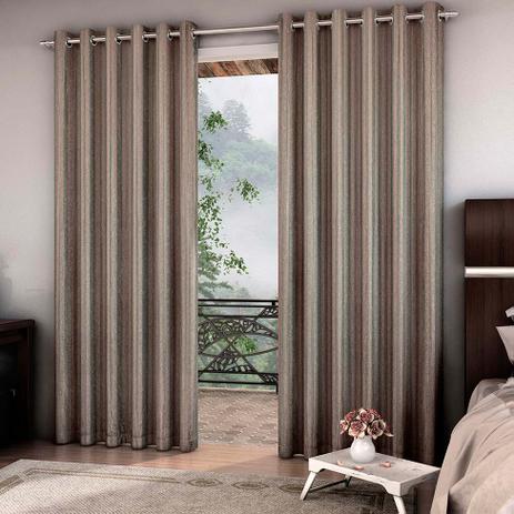 Cortina Blackout Barroco 7034 250x400 Cm Marrom - Adomes Menor preço em Cortina Blackout Barroco 7034 250x400 Cm Marrom - Adomes