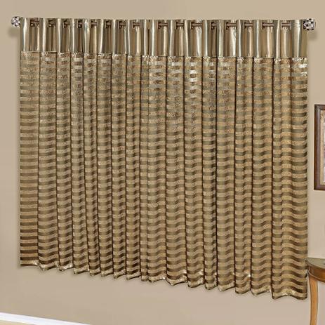 Cortina Blackout Berlim 2,00m X 1,70m - Dourado - A decorativa Menor preço em Cortina Blackout Berlim 2,00m X 1,70m - Dourado - A decorativa