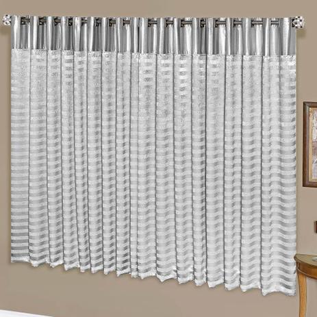 Cortina Blackout Berlim 2,00m X 1,70m - Prata - A decorativa Menor preço em Cortina Blackout Berlim 2,00m X 1,70m - Prata - A decorativa