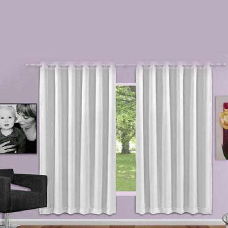 Cortina Blackout com Voil Adomes M086-02 2,20 x 2,00 Branco Menor preço em Cortina Blackout com Voil Adomes M086-02 2,20 x 2,00 Branco
