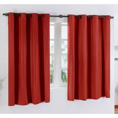 Cortina Blackout Corta Luz 2 Metros x 1,60 Metros Alt Tecido PVC - Vermelho - Paulo cezar enxovais Menor preço em Cortina Blackout Corta Luz 2 Metros x 1,60 Metros Alt Tecido PVC - Vermelho - Paulo cezar enxovais