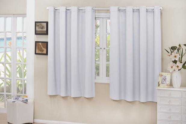 Cortina blackout corta luz 2,80 x 1,60 branco - ENXOVAIS PREARO Menor preço em Cortina blackout corta luz 2,80 x 1,60 branco - ENXOVAIS PREARO