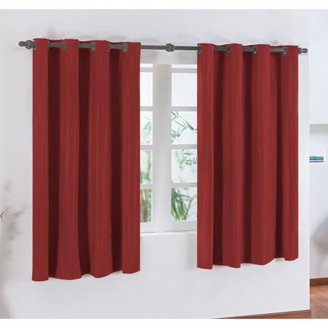 Cortina Blackout Corta Luz 2m x 1,30m Tecido PVC - Vermelho - Paulo cezar enxovais é boa?