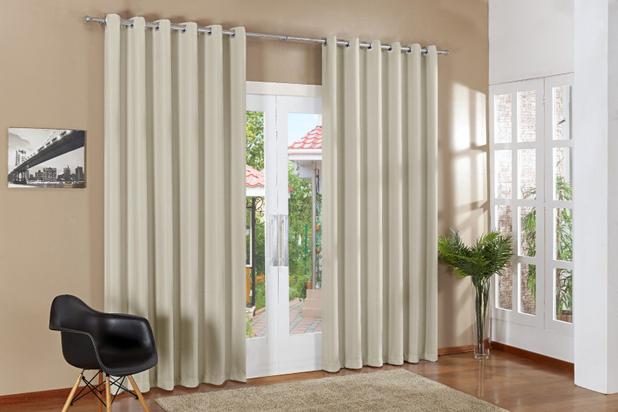 Cortina Blackout Corta Luz 5,00 x 2,80 m Estendido Lisa Sala e Quarto - Avelã - Finos enxovais é boa?