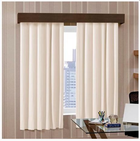 Cortina Blackout Corta Luz Plástico Pvc p/ Trilho 2,80x2,30m Bege/Cinza - Bella Janela é boa?
