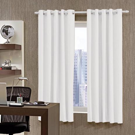 Cortina Blackout Corta Luz Plástico PVC p/ Varão 400x230 Branco/Cinza - Bella Janela Menor preço em Cortina Blackout Corta Luz Plástico PVC p/ Varão 400x230 Branco/Cinza - Bella Janela