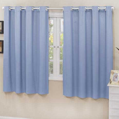 Cortina Blackout Corta Luz PVC (Plástico) Azul 2,80 x 1,80 para Varão Simples 2,00 Metros - Fêffo cortinas é boa?