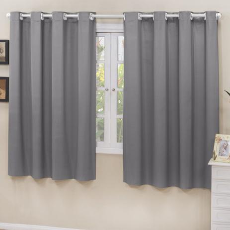 Cortina Blackout Corta Luz PVC (Plástico) Cinza 2,20 x 1,30 para Varão Simples 1,50 Metros - Fêffo cortinas Menor preço em Cortina Blackout Corta Luz PVC (Plástico) Cinza 2,20 x 1,30 para Varão Simples 1,50 Metros - Fêffo cortinas