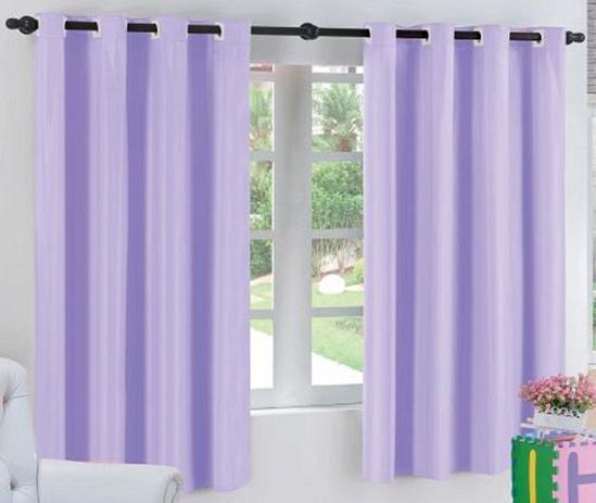 Cortina Blackout Corta Luz PVC (Plástico) Lilás 2,20 x 1,30 para Varão Simples 1,50 Metros - Eddi cortinas é boa?
