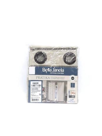 Cortina Blackout E Voil Pratika Slim 2,00 x 1,60m Latte Bella Janela Menor preço em Cortina Blackout E Voil Pratika Slim 2,00 x 1,60m Latte Bella Janela