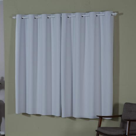 Cortina Blackout em PVC Dupla Face para Varão Branca 280x180 - Marka textil Menor preço em Cortina Blackout em PVC Dupla Face para Varão Branca 280x180 - Marka textil