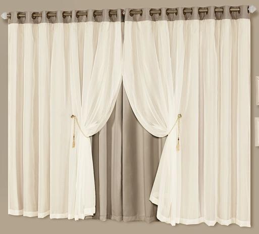 Cortina Blackout Idealle 4,00m X 2,70m - Chocolate - A decorativa Menor preço em Cortina Blackout Idealle 4,00m X 2,70m - Chocolate - A decorativa