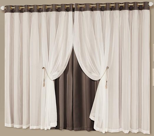 Cortina Blackout Idealle 4,00m X 2,70m - Tabaco - A decorativa Menor preço em Cortina Blackout Idealle 4,00m X 2,70m - Tabaco - A decorativa