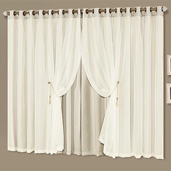 Cortina Blackout Idealle Palha para Sala ou quarto para varão 4 metros - Chocolate - Vb Menor preço em Cortina Blackout Idealle Palha para Sala ou quarto para varão 4 metros - Chocolate - Vb