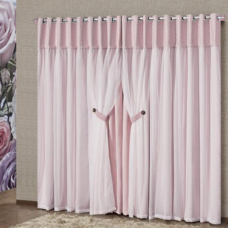 Cortina Blackout Madri 2,00m X 1,70m - Rosa - A decorativa Menor preço em Cortina Blackout Madri 2,00m X 1,70m - Rosa - A decorativa