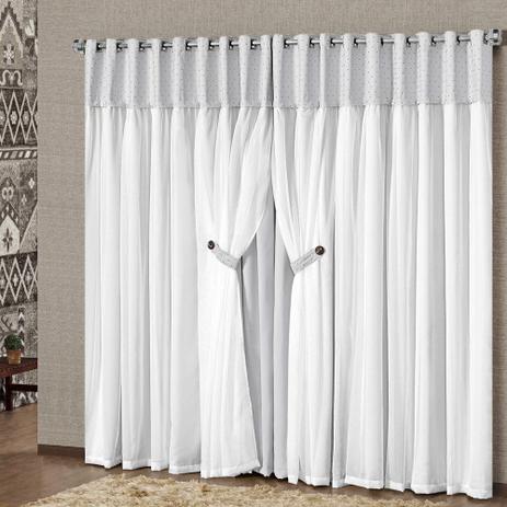 Cortina Blackout Madri 4,00m X 2,70m - Gelo - A decorativa Menor preço em Cortina Blackout Madri 4,00m X 2,70m - Gelo - A decorativa