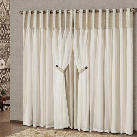 Cortina Blackout Madri 4,00m X 2,70m - Palha - A decorativa Menor preço em Cortina Blackout Madri 4,00m X 2,70m - Palha - A decorativa
