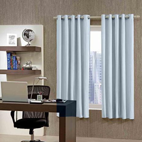 Cortina Blackout Pvc Azul 2,60 x 2,30 Corta Luz Bella Janela Menor preço em Cortina Blackout Pvc Azul 2,60 x 2,30 Corta Luz Bella Janela