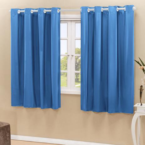Cortina Blackout PVC Azul Corta Luz 2,80m X 1,80m - Dourados enxovais Menor preço em Cortina Blackout PVC Azul Corta Luz 2,80m X 1,80m - Dourados enxovais