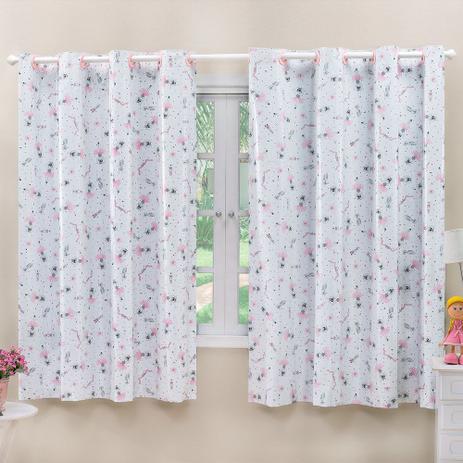 Cortina Blackout PVC Estampada Bailarina Corta Luz 2,80m X 1,60m - Dourados enxovais é boa?