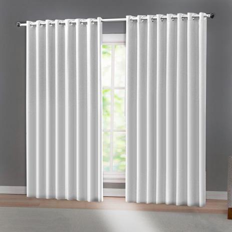 Cortina Blecaute Corta Luz Escuro Total 300x250 Branco Casa Dona - Paulo ibitinga Menor preço em Cortina Blecaute Corta Luz Escuro Total 300x250 Branco Casa Dona - Paulo ibitinga