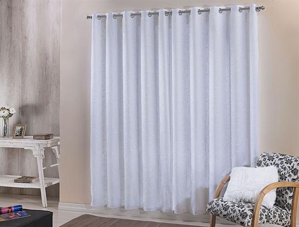 Cortina bordada atenas 3,00 x 2,30 / niazitex Menor preço em Cortina bordada atenas 3,00 x 2,30 / niazitex