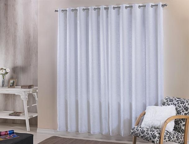 Cortina bordada atenas 4,00 x 2,70 / niazitex Menor preço em Cortina bordada atenas 4,00 x 2,70 / niazitex